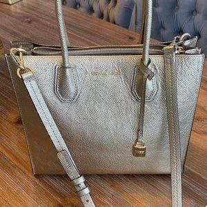 Michael Kors metallic gold handbag